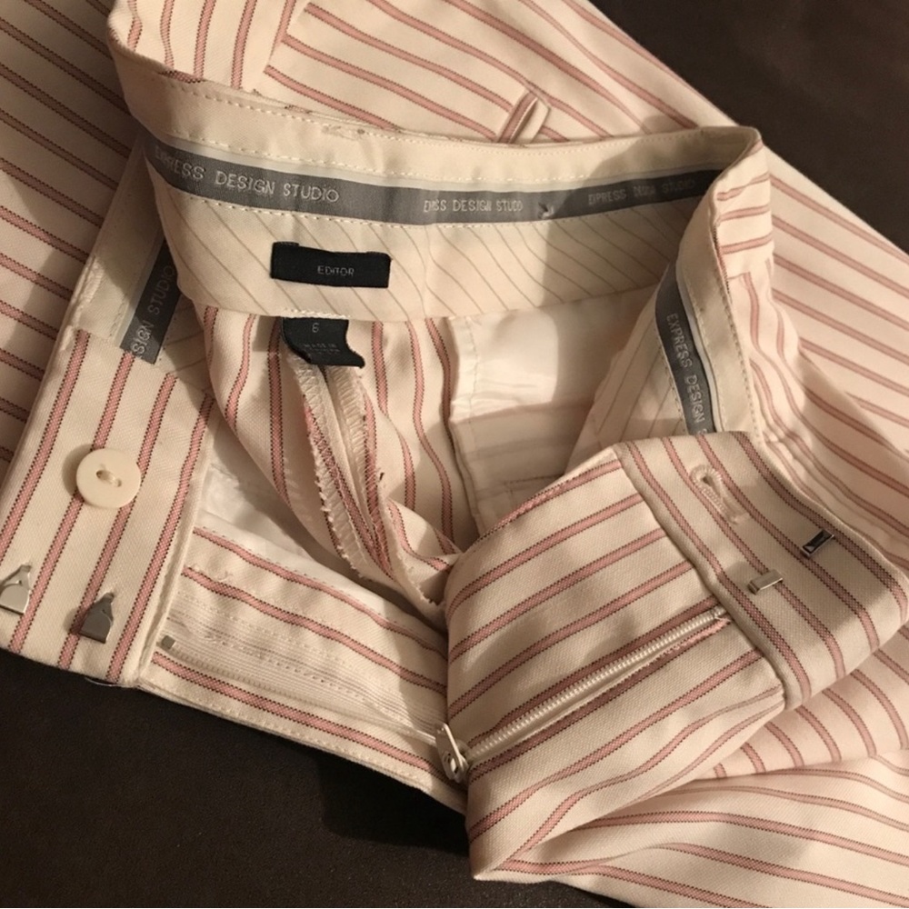 Express pink pinstripe Design Studio pants